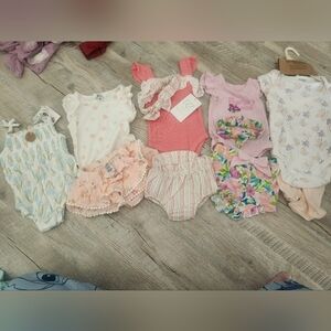Chick Pea Pastel Butterfly Onesie